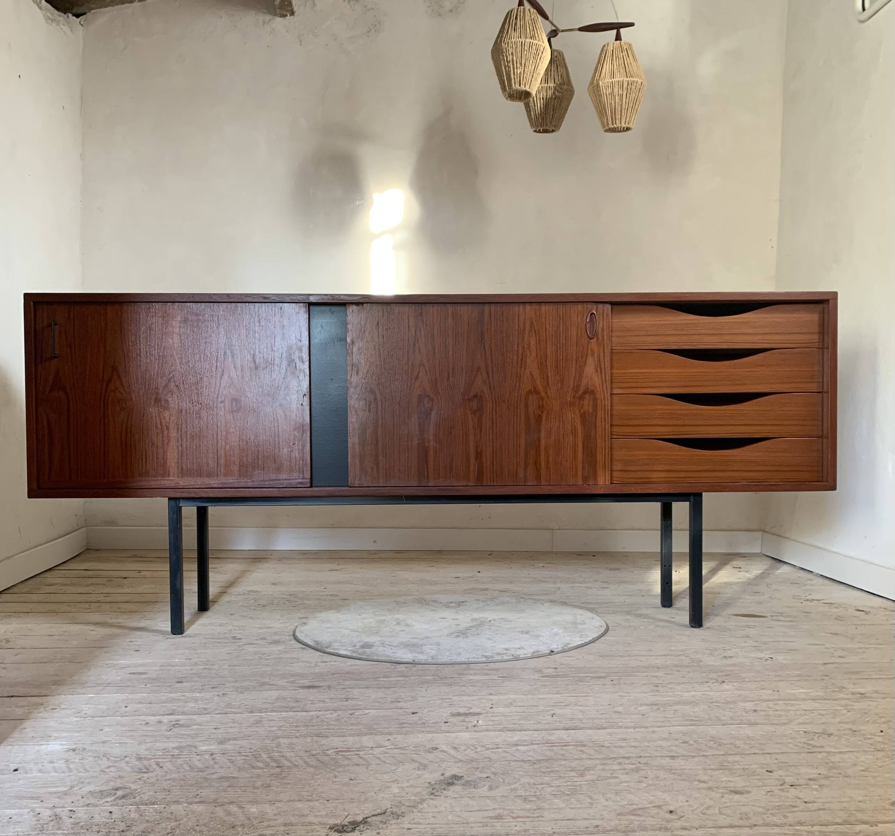 Vintage modernist teak sideboard