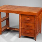 50s oak office by Pierre Bloch and Charles Dudouyt