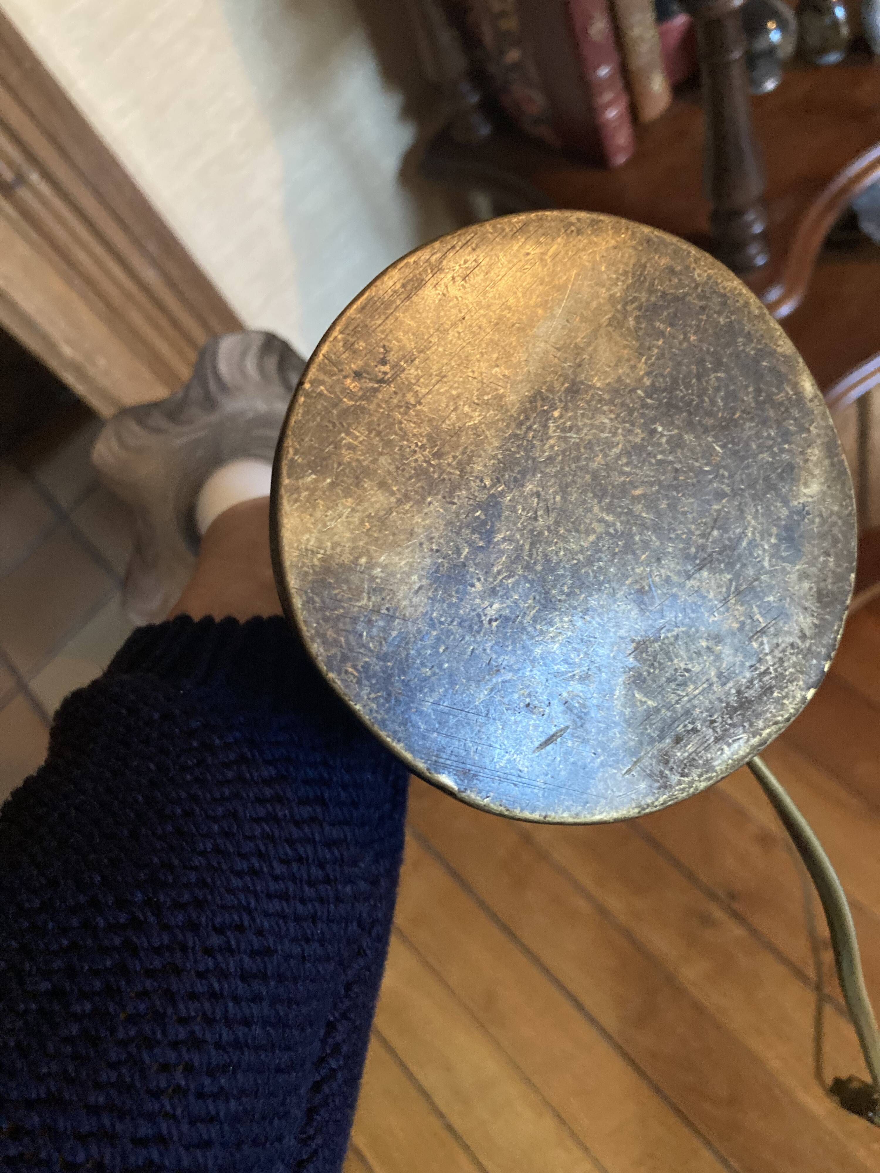 Bronze statuette lamp art deco style