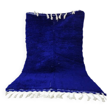 Tapis marocain bleu en laine 250cmx150cm