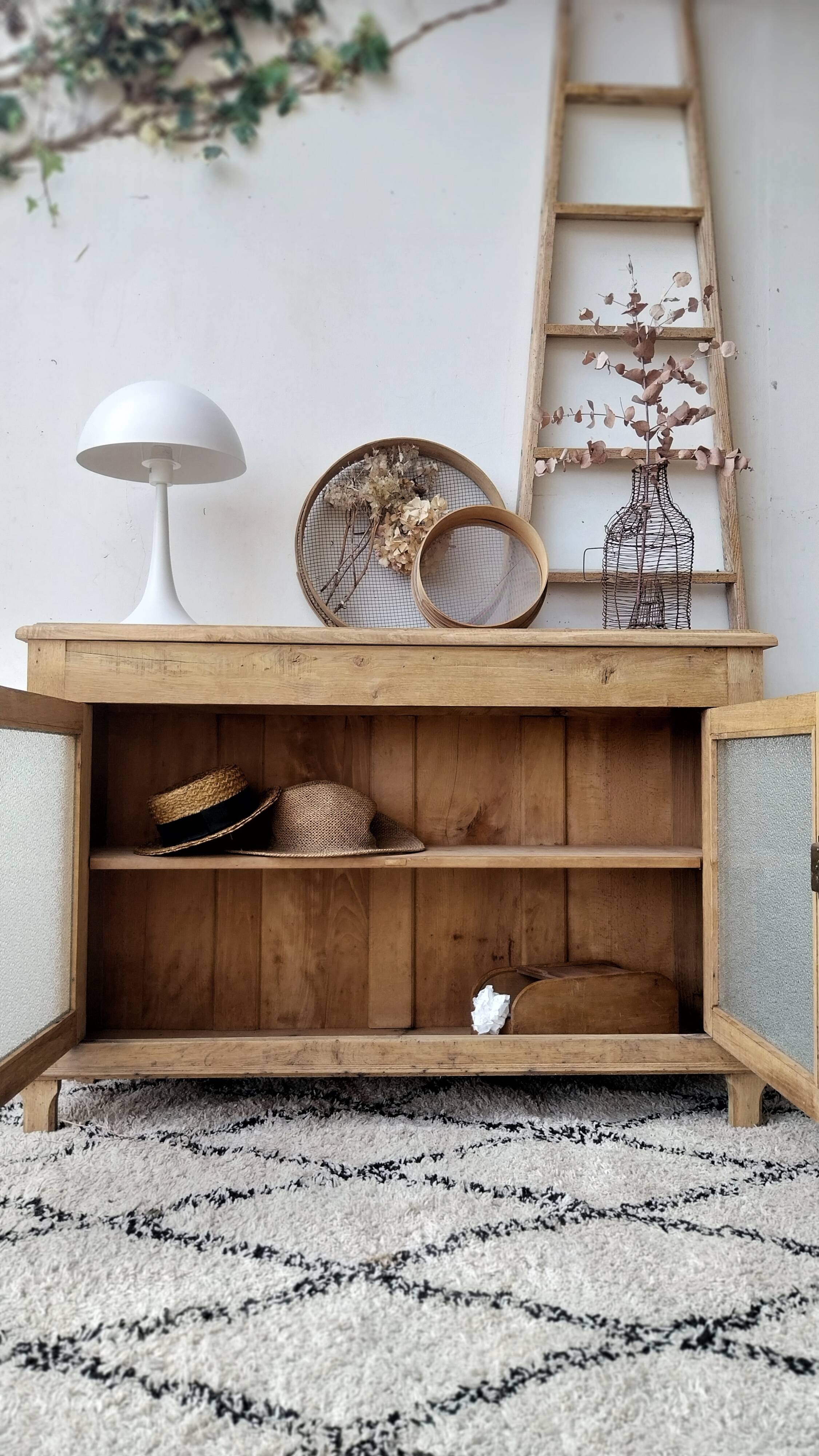 Art Deco glazed oak sideboard