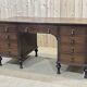 1930s English flat desk in oak