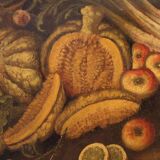 18th century oval painting still life