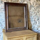 Art deco mirror in varnished wood, 1930s