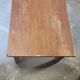 Table basse de ferme en chêne , un tiroir 1950 -1m