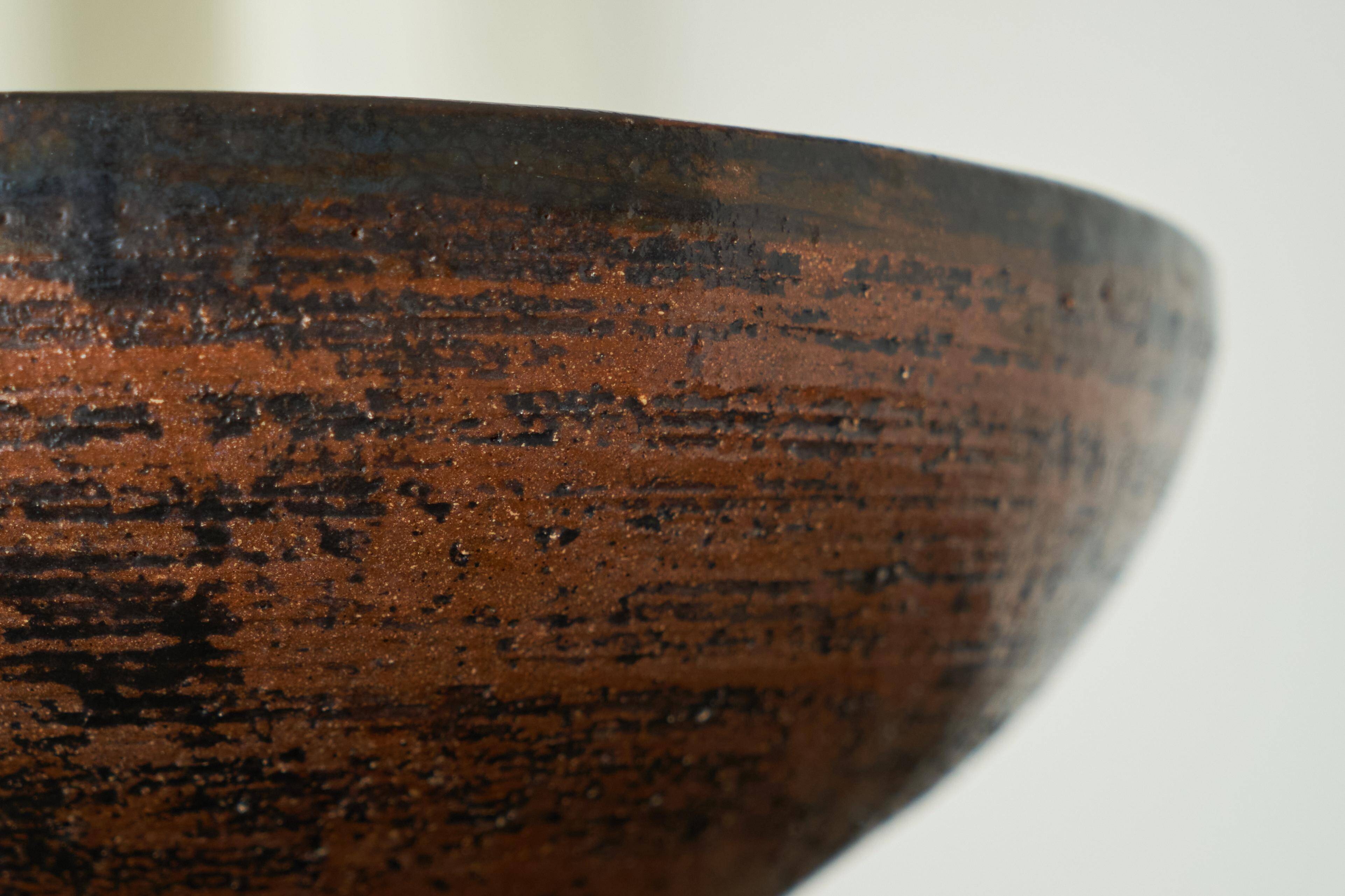 Large Studio Pottery Bowl Mid Century 1960s