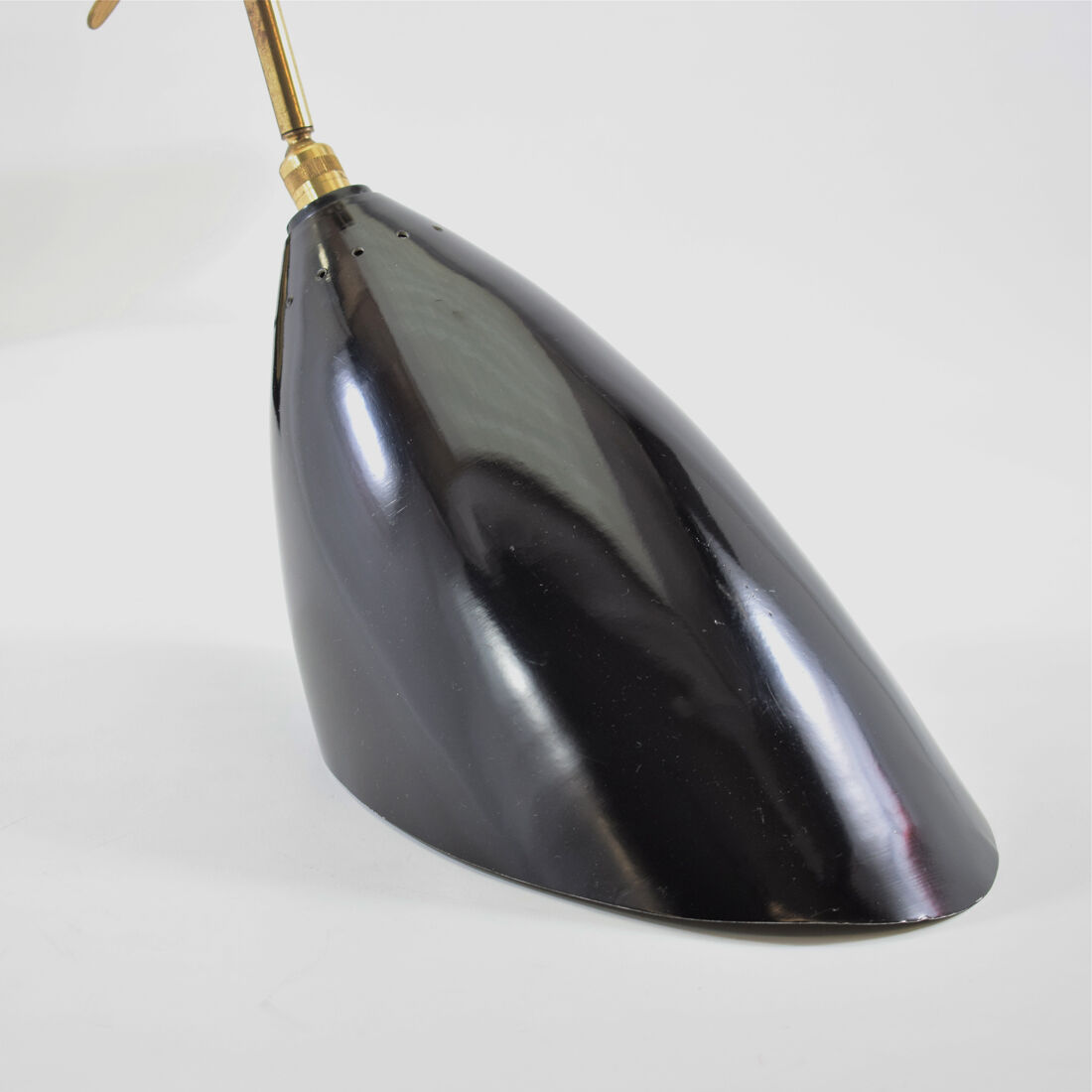 Large pair of vintage Italian wall light brass 1960 certified original edition, no copy