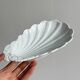White ceramic shell bowl