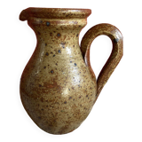 Brown Stoneware Pitcher