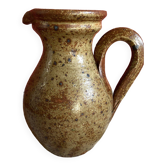 Brown Stoneware Pitcher