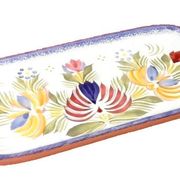 Butter dish with floral decoration