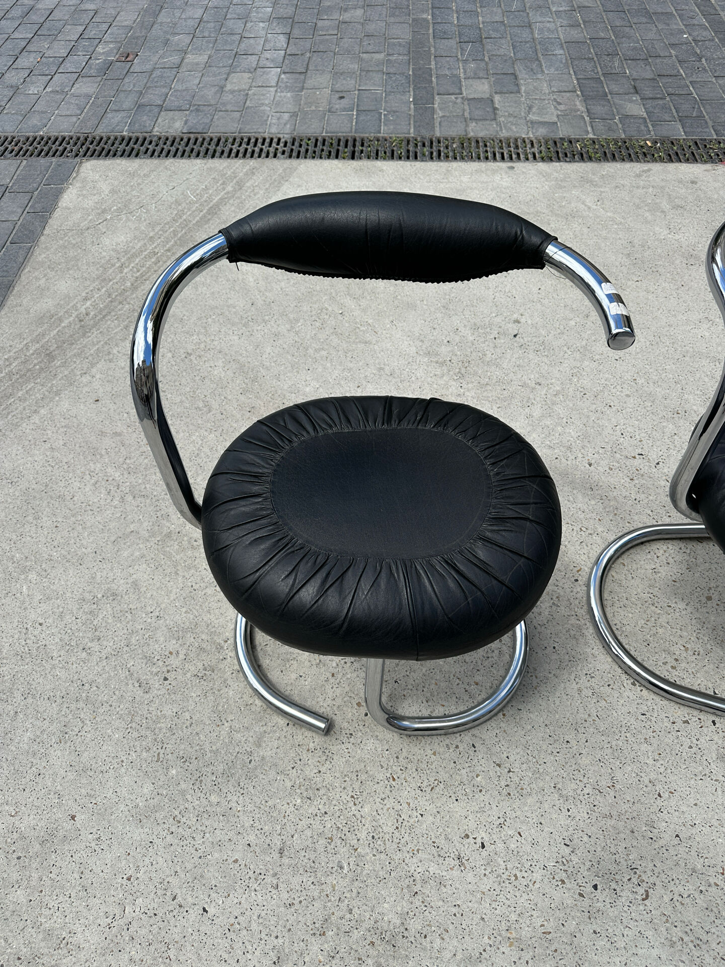 4 chaises Cobra par Giotto Stoppino