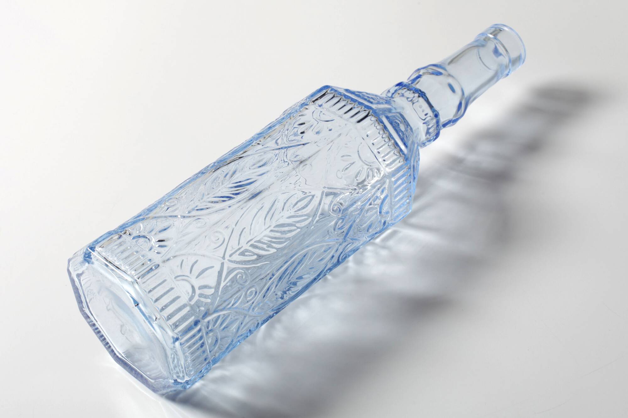 Vintage Light Blue Bottle / Country Home Fiesole Bottle 720ml / Bormioli