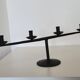 Brutalist candlestick candlestick with 4 metal branches