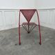Fauteuil design rouge 1950