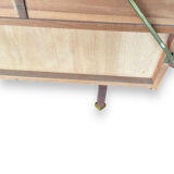 Dressing table in natural wood and fabrics