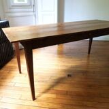 Farm table in oak with 1 drawer