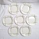 Flat plates St Amand model Bayonne white, green and black.