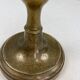 Engraved brass candle holder