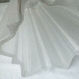 Compressed glass vase star shape art deco