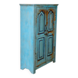 Armoire en teck birman avec patine bleu d’origine