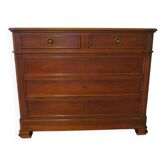Rare - Jolie commode Louis Philippe – Acajou – 5 tiroirs  - 4 serrures – Meubles grange