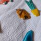 Set of 10 ceramics animals, fish, butterfly