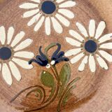 Large terracotta dish Alsace 1960