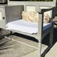 Vintage furniture revamped – old telephone table, wood & white