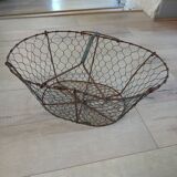 Antique metal basket + wire