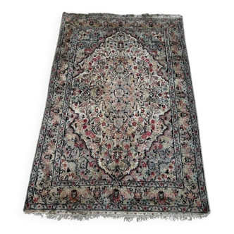 Persian wool and silk rug