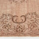 5x9 hand knotted brown vintage tapis rug, 276x160cm