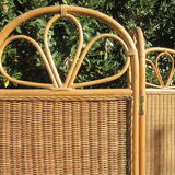 Rattan screen 70-80's