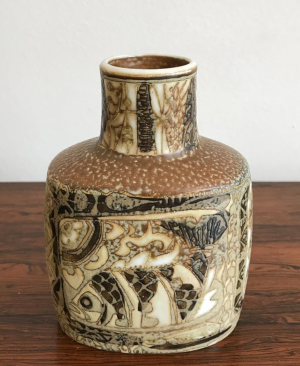 Vases en céramique par Nils Thorsson pour Royal Copenhagen Danemark 1960s