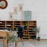 Furniture with 38 factory lockers