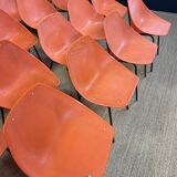 Set of 24 orange Guariche chairs