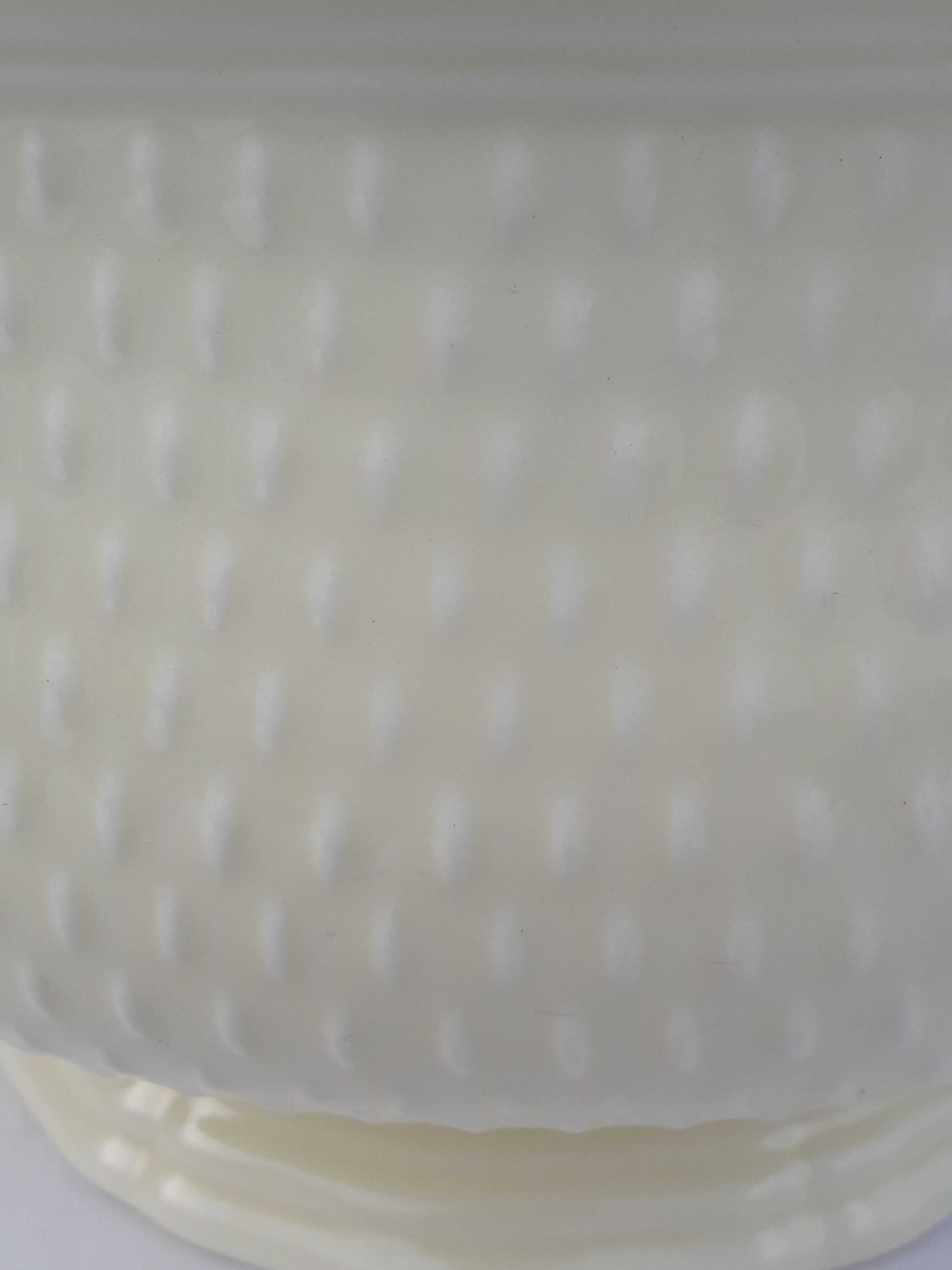 Gien earthenware model bridge cabbage off-white rice grain Diam 21.5 cm