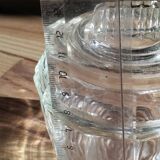 Pale green tinted glass bonbonnière – Delicate vintage shade