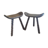 Pair of brutalist stools