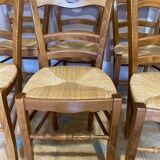 6 rustic chairs