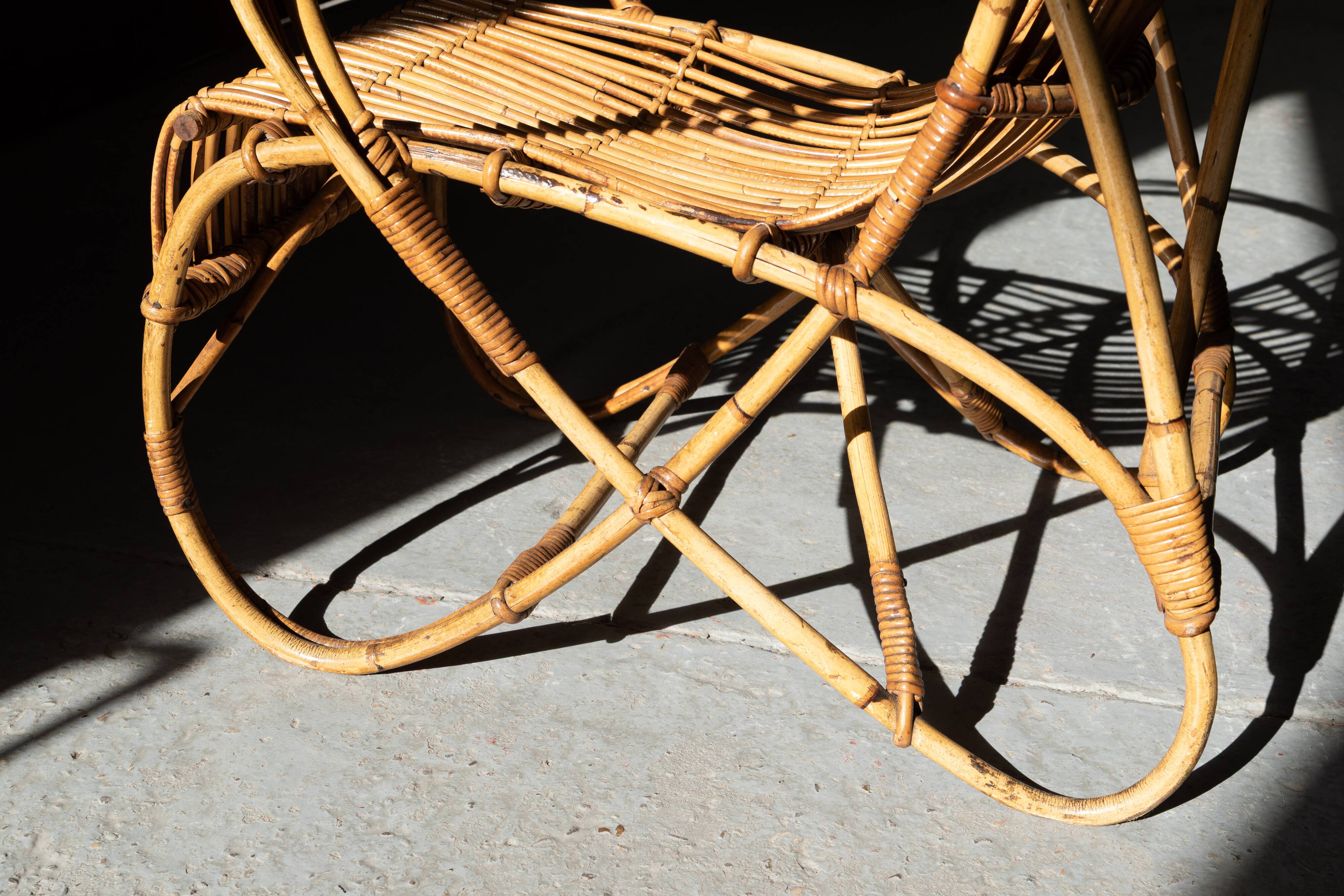 Chaise esy en rotin 'RB2' par Rosé Noordwolde