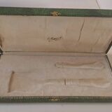 Fish service in its silver and gilded metal Art Nouveau box