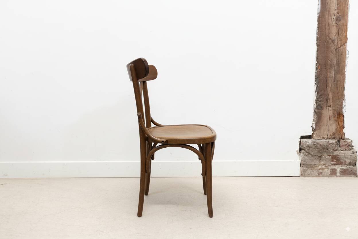 Oak palmette bistro chair