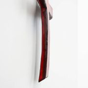 Red glazed ceramic Cross by Vandeweghe for Amphora, Belgium, ca. 1960