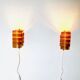 Set Of Curved Pine Veneer Wall Lamps By Hans-Agne Jakobsson For Markaryd, Sweden 1960S