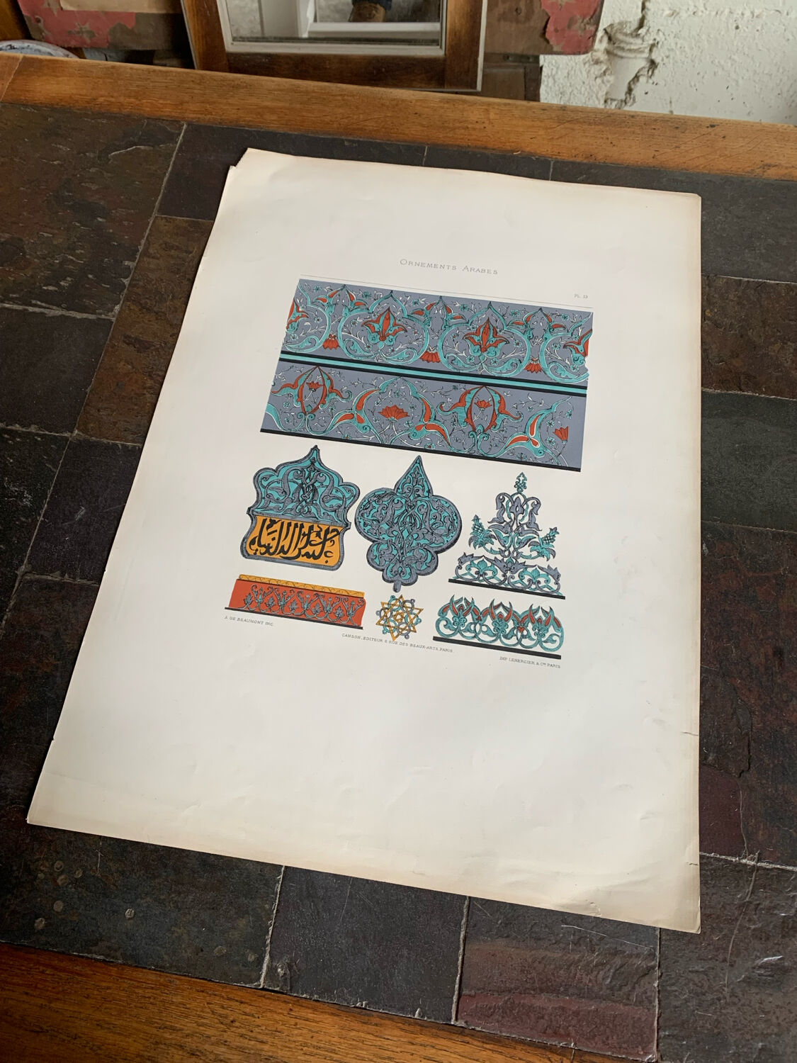 Ancient Oriental Lithography - Arab Ornaments
