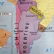 Vintage school map mdi Asia USSR - South America.