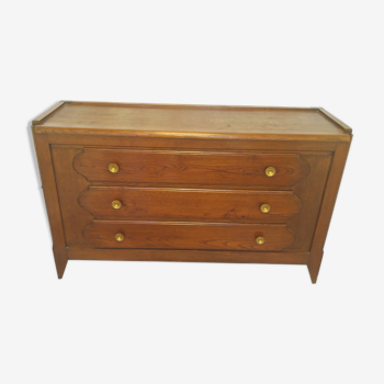 Chest of drawers 2 doors / 3 drawers in chene