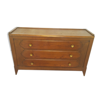 Chest of drawers 2 doors / 3 drawers in chene