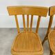 4 chaises bistrot, bois, années 60